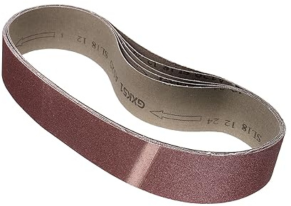 Kozelo 5pcs Sanding Belts - [ 50mm x 692mm, 120 Grit ] Sandpaper Belt Strip Sander Paper for Wood Paint Sanding Metal Polishing