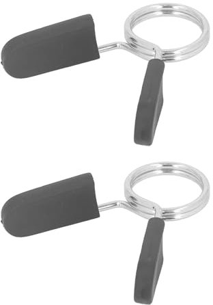 30mm / 1.2in Barbell Clamps, 2 Pcs Dumbbell Spring Clip Collars Weightlifting Lock Buckle Gym Accessory for Weight Bar