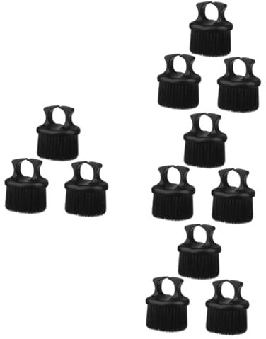 FRCOLOR 12 pinceles de retro para cabello para mechones, peine para peluquería, cepillo desenredador de nudillos, cepillo de peluquería para cambiar la barba, anillo de cuidado, para