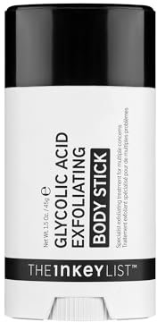 The INKEY List Glycolic Acid Exfoliating Body Stick 45g, Multiple Concerns, One Targeted Solution, Delivers Deep, Effective Exfoliation, Fragrance Free, Suitable For All Skin Types