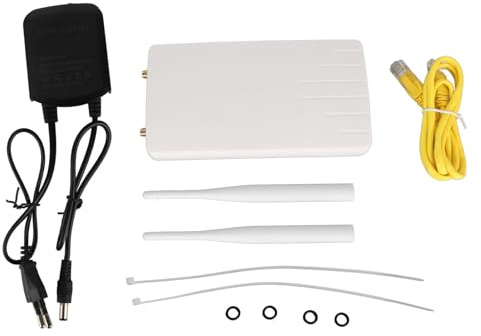 4G Outdoor CPE WLAN-Router, LTE 150 Mbit/s wasserdichte SIM-Karte mit 3FF Micro Entsperrten Externen Antennen, UK-Stecker, 2 Stück, Abnehmbar, 100–240 V (EU-Stecker 100-240 V)