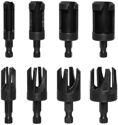 Dübel für Holz, Holzdübelschneider-Set, 6 mm, 10 mm, 13 mm, 16 mm, gerade, konisch, Schneidwerkzeug, Korkmesser