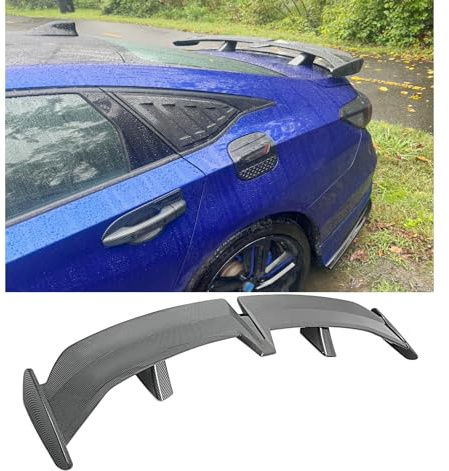 DEERMOTO 54 Inch Universal Rear Spoiler,Seagull PRO Style Carbon Fiber Rear Trunk Spoilers Wing Lightweight Compatible with Toyota Honda Ford Mustang Mazda Miata RX-7 Corvette Camaro Lexus