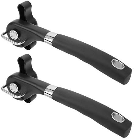 Sacacorchos de Seguridad con Diseño Ergonómico y Rueda de Corte de Borde Liso, Abrelatas Fáciles de Apertura con Perilla Antideslizante para Personas Mayores.