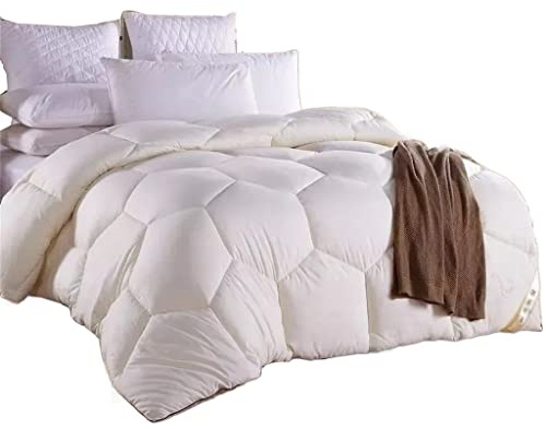 UPLKECNZD Coperta Invernale in Fibra di Piumino D'Oca, trapunte in Piuma per Letto King Size e Queen Size