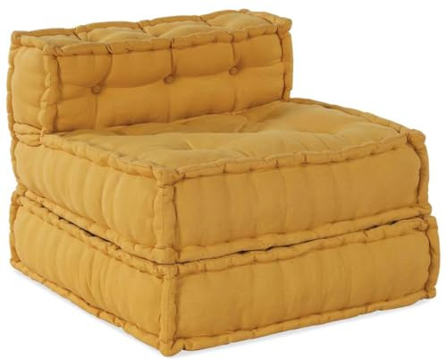 vidaXL Modulares Sofaelement Gelb 70x70x54 cm Stoff