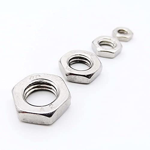 2/25 pz DIN439 GB6172 304 acciaio inossidabile esagonale dado sottile controdado for M2 M2.5 M3 M4 M5 M6 M8 M10 M12 M14 M16 vite bullone(5pcs M10)