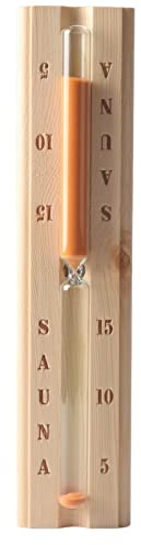 Sauna équipement en bois sauna sablier horloge horloge 15 minutes sablier pour salle de spa