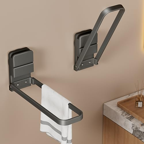 2 Pezzi Porta Asciugamani Bagno Accessori Senza Foratura Appendi Salviette Portasciugamani Da Parete Appendere Cucina Strofinacci Adesivo Home Decor Ventosa Asciugamano