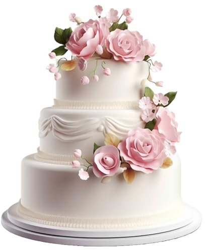 BATHVEVE Modelli di Torta in Schiuma 3 Pezzi Diametri 100-150-200Mm Base per Torta Finta a Strati Rotonda Manichini per Decorazione Torte Nuziali e Feste