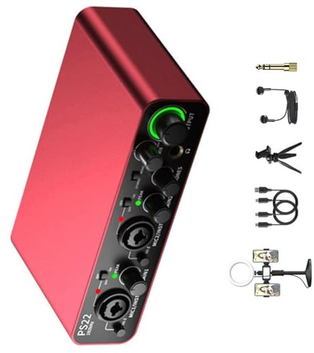 SHOOYIO Carte son Plug and Play pour contrôle des volumes sonores et écouteurs - Interfaces XLR faciles à utiliser