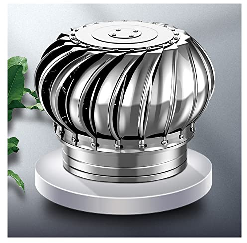 Ventilatore a turbina Rotante, comignolo Rotante in Acciaio Inox, comignolo con Base a Artiglio per Risparmio energetico, comignolo Rotante, Ventilatore da Tetto, comigno