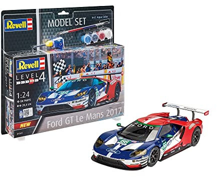 Revell Model Set Maquette de Voiture Ford GT - Le Mans - avec Accessoires échelle 1/24-88 pièces