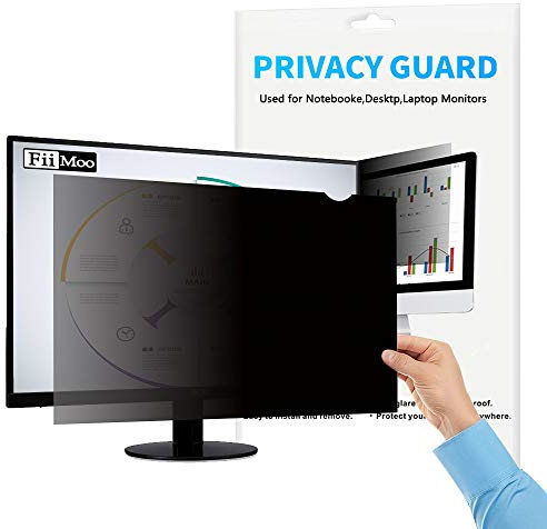 FiiMoo 27 Monitor Privacy Filter I Blickschutz Folie I Premium Blickschutzfilter für Computer & Desktop (27 Zoll, 582 x 364 mm, 16:10)