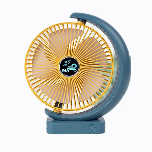 Ventilatore portatile da tavolo da 20 cm, senza fili, per ufficio personale, ristorante o sala da pranzo, ventilatore da tavolo USB, ventilatore