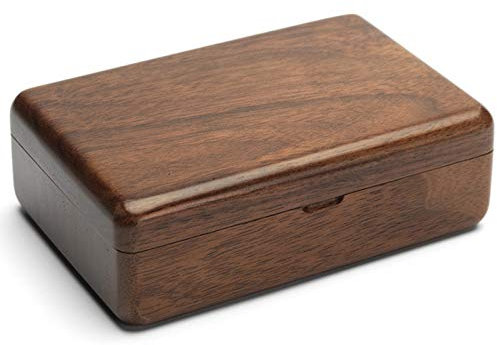 KVSERT -Holzschmuck-Verpackungsetui , tragbar, für Hochzeitsringe, Halsketten, Armband, Organizer, Damen, Herren, Displaybox, Geschenk für Paare