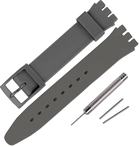 Rihahisy Silikon-Uhrenarmband für Swatch - Mehrere Farben, Hautfreundlich, Atmungsaktiv, Leichte Kunststoffschnalle, Inklusive Werkzeug und Federstege