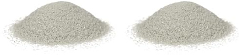 HEKU Hochwertiger naturfarbener Dekosand (ca. 750g) Feine Körnung (0,1-0,5mm) Wiederverschließbare Dose Vielseitig für Deko und Bastelarbeiten (Packung mit 2)