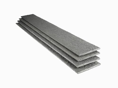 Wovar Bordure Plastique Recyclé Droite Gris 14 x 120 cm - 4 pièces