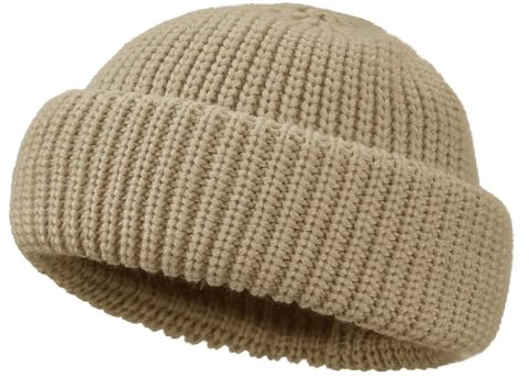 CLAPE Strickmütze Herren Damen Kurze Beanie Winter Docker Mütze Ohne Schirm | Elastisch,Faltbar,Winddicht,Einfarbig,Klassische Unisex Fisherman Beanie Wintermütze für Alltag,Freizeit,Reisen,Angeln