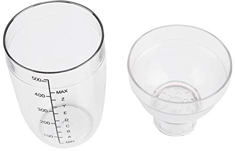 GraSky Botella Coctelera de Resina Transparente Anticorrosión - 300 ml, 17 cm de Altura, Ideal para cócteles y Uso en Bares
