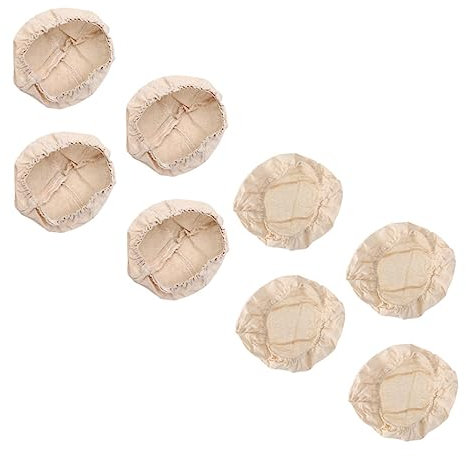 LIFKOME 8pezzi Coperture Per Cesti Da Pane Coperture Circolari e Ellittiche Per Fermentazione Pane Per Pasticcerie e Cucine Professionali