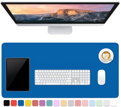 Dapesuom - Large Gaming Mouse Pad, Extended Mouse Pad with Stitched Edges, Full Size Keyboard Mat with Non-Slip Base, Large XXL Mouse Mats for Desk :
