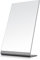 NEZZOE Miroir de maquillage rectangulaire pour bureau, miroir de table sur pied en aluminium de 30,5 cm, miroir de comptoir de salle de bain, noir spatial