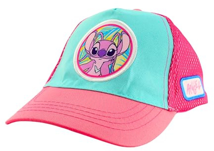 Disney Stitch Baseball Kappe für Mädchen, Stitch and Angel Design, Baseballmütze, Kinder Sommerhut, Geschenk für Mädchen und Jugendliche