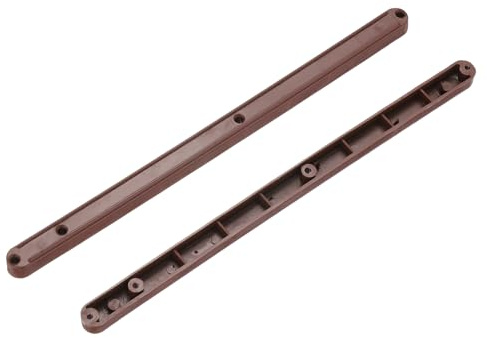 PATIKIL 4pz Guide Scorrevoli per Cassetti Guide Scorrimento Montate Marrone | con Scanalatura 19/32 15mm, per Armadietto, Lateralmente, per Cassetto, per Comodino, per Armadio, per Tavolo, Plastica