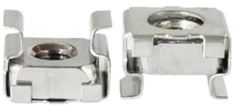 Tuercas enjauladas, marco abierto, 10 piezas de acero inoxidable 304 Tuercas flotantes de cuarteto Tuercas enjauladas M6