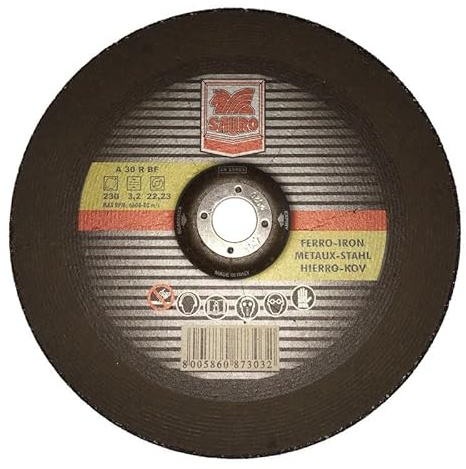 10 DISCHI MOLA TAGLIO FERRO FLEX 230X3,2X22,23 SARATOGA PER SMERIGLIATRICE