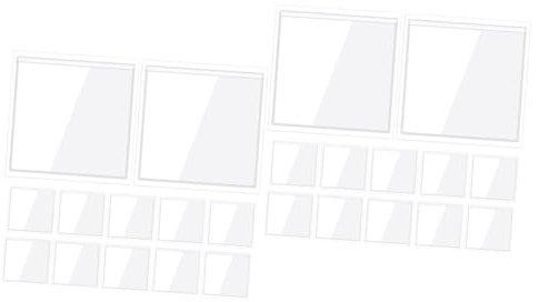 NUOBESTY 40stücke Selbstklebende Kartenhalter Für Indexkarten Transparente Aufbewahrungstaschen Zur Organisation Schutz Von Etiketten Und Visitenkarten