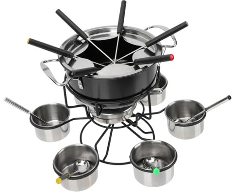 COLLBATH Fondue Stove Pot Cookware Burner Fondue Stove Cheese Portable Cookware High Temperature Resistance