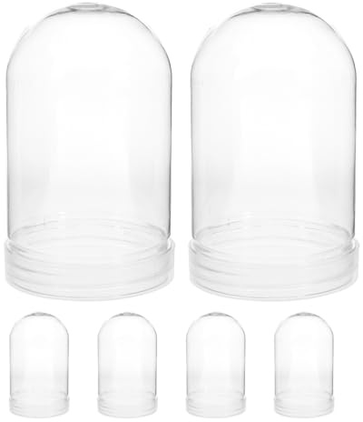 Ciieeo 6er-Pack Schneekugel-Set Zum Dekorieren Ihrer Eigenen Wasserornamente Aus Kunststoff mit Schraubverschluss Innen für Weihnachtsdekorationen
