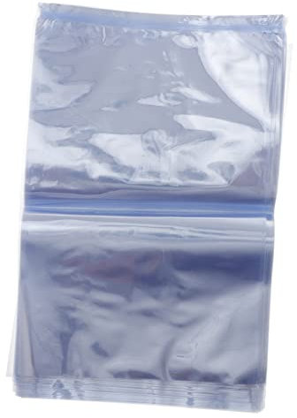 SOLUSTRE 100 Stück Pvc Schrumpffolie Für Seifen Und Badebomben 10x15cm Lebensmittelecht Wärmeschrumpfend Für Selbstgemacht Verpackungen Transparente Wickelbeutel