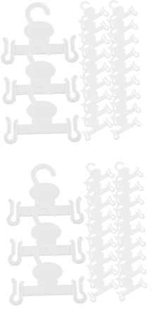 2 Sets Schuhregal-Haken, Schuhtrockner, Schuh-Display-Nizers für Tür, Wand, Haken, für Hausschuhe, Handtücher, Kunststoff-Haken (20 Stück)