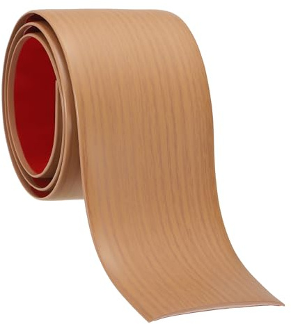 PATIKIL Self Adhesive Floor Transition Strip 7.6cm x 3 Meters Vinyl Flat Divider Flooring for Joining Floor Gaps Carpet Transition Floor Tiles, Yellow Oak
