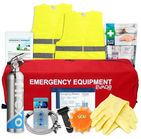 Electric & Hybrid Car Safety Pack Including Electrical Insulation Gloves And Lithium Ion Battery Fire Extinguisher For All EVs