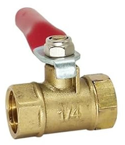 Brass Ball Valve Female/Male Thread Brass Valve Gas Flow Connector Copper Pipe Fitting Coupler Adapter(A,3/8)
