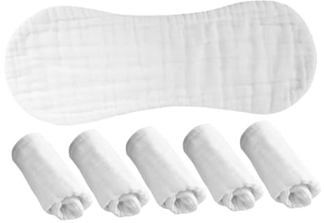 Toddmomy 6pcs Muslin Burp Cloths Soft Washable Diapers for Newborns for Daily Use Versatile Cloths for Boys and Girls Gentle Delicate Skin