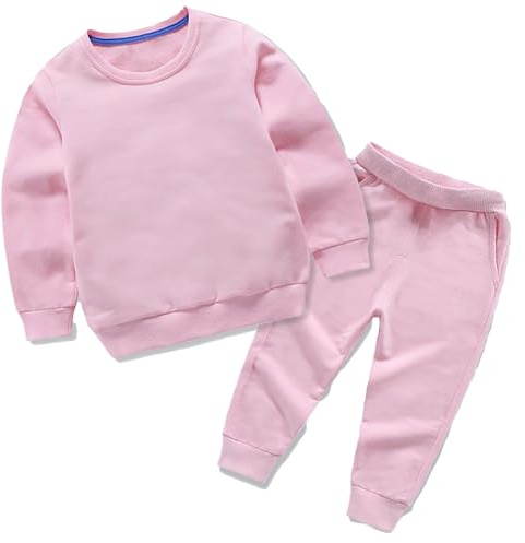 Survêtement pour enfant - Jogging - Sport - Garçon - Bébé - Garçon - Fille - Hiver - Couleur unie - Manches longues - Pull - Pantalon - 2 pièces - Tenues - Ensemble de vêtements de sport - Survêtement