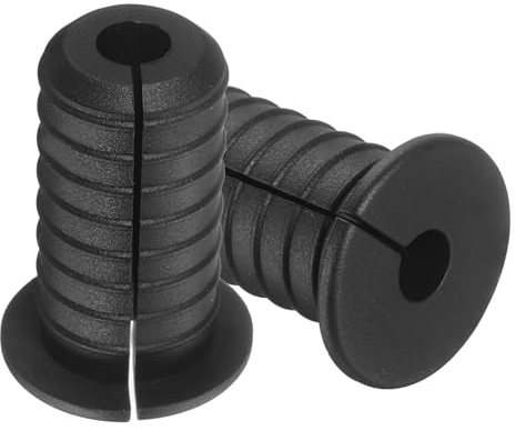 PATIKIL Wall Grommets for Cables 3/4, 2 Pcs Cable Routing Kit Silicone Hole Grommet Feed Through Bushing for Ethernet Accessories with 7mm Hole, Black