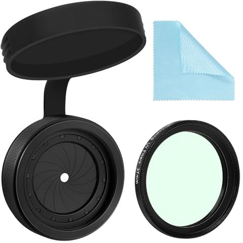 PVS 14 Adjustable Iris Aperture Diaphragm Filter Pack M30 to M37 Iris Aperture Diaphragm Adapter Optical Diaphragm 1.5-26mm Lens Module Adapter Ring PVS-14（pvs14 Iris Adjustable iris Cap Filter Set）