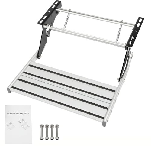 TouSuaRSi Marchepied pliable à 2 marches pour camping-car, camping-car, remorque, camion, capacité de charge de 150 kg