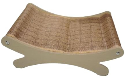 PawwJoy Erhöhtes Katzensofa für den Innenbereich, Katzenliege, Couch, Kätzchen, Kratzbett für kleine, mittelgroße Katzen, Hunde, Haustiere, 52 x 42 x 29,5 cm, Polyester