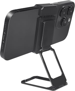 HUVZOR Soporte para Anillo de teléfono móvil con clip trasero, para Dedo, rotación de 360° Plegable de Metal Ajustable para Soporte magnético para Coche, Compatible con teléfono(Negro)