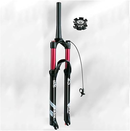 CUCKQUIC Forcella Anteriore MTB con Sospensione pneumatica, Adatta per Mountain Bike XC AM, Ultraleggera, Escursione 140 mm, Attacco QR, sterzo Conico 9 mm, Regolazione del Ritorno 1-1/2'' A,29in