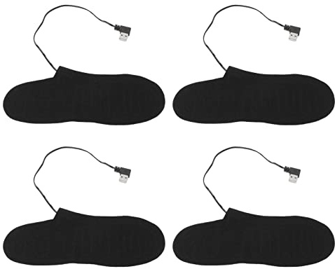 HUSHUI Elektriskt Uppvärmda Sulor, USB-uppladdningsbara Fotvärmare med Ultratunna Värmeelement, för Män Kvinnor Löpning Vandring Utomhusaktiviteter