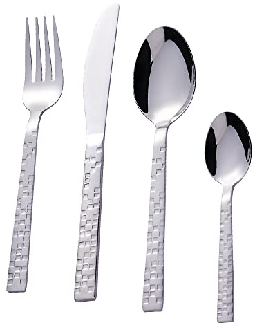 Bon Emerald Set de 24 couverts de table - Ménagère en acier inoxydable